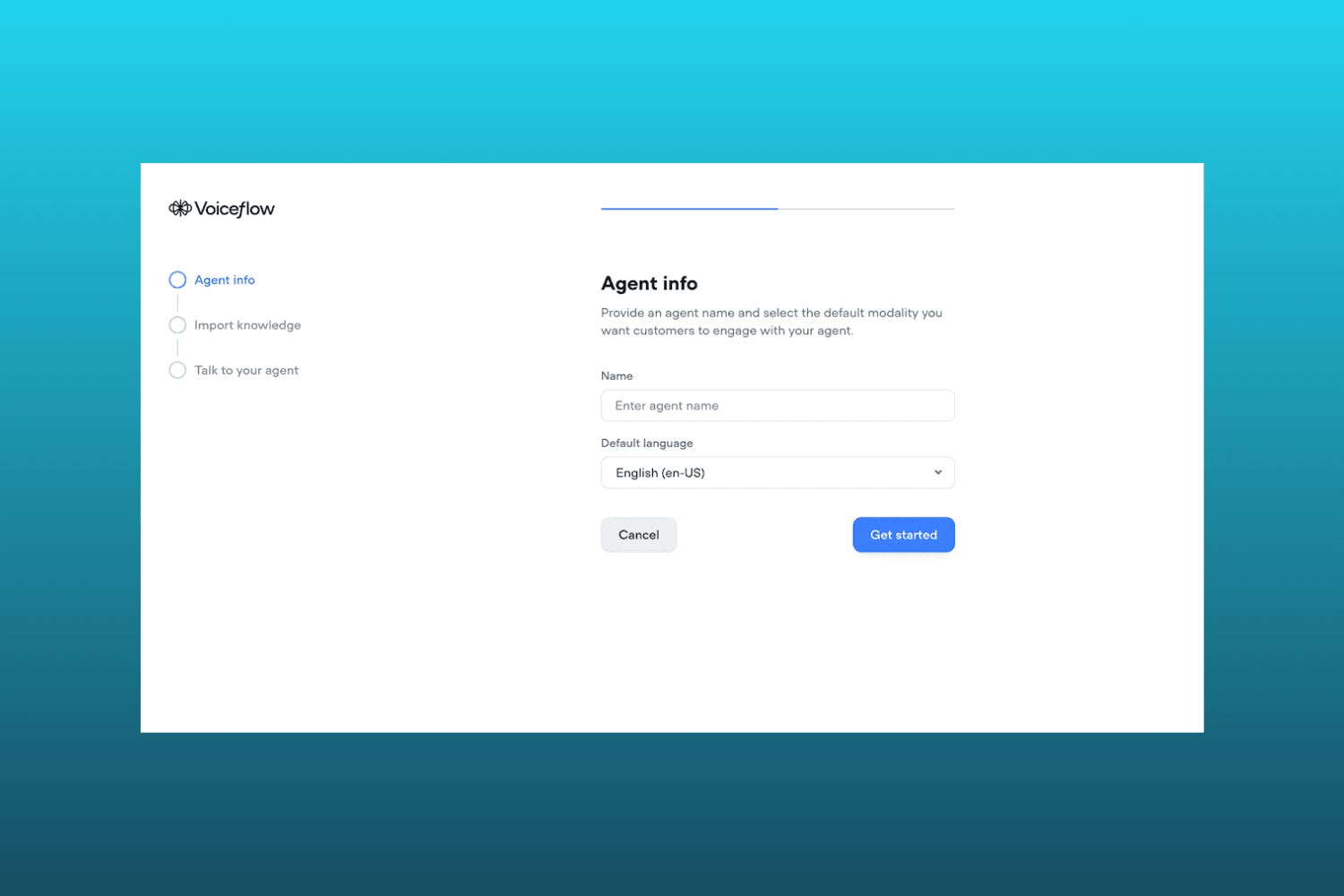 onboarding for voiceflow multi modal projects