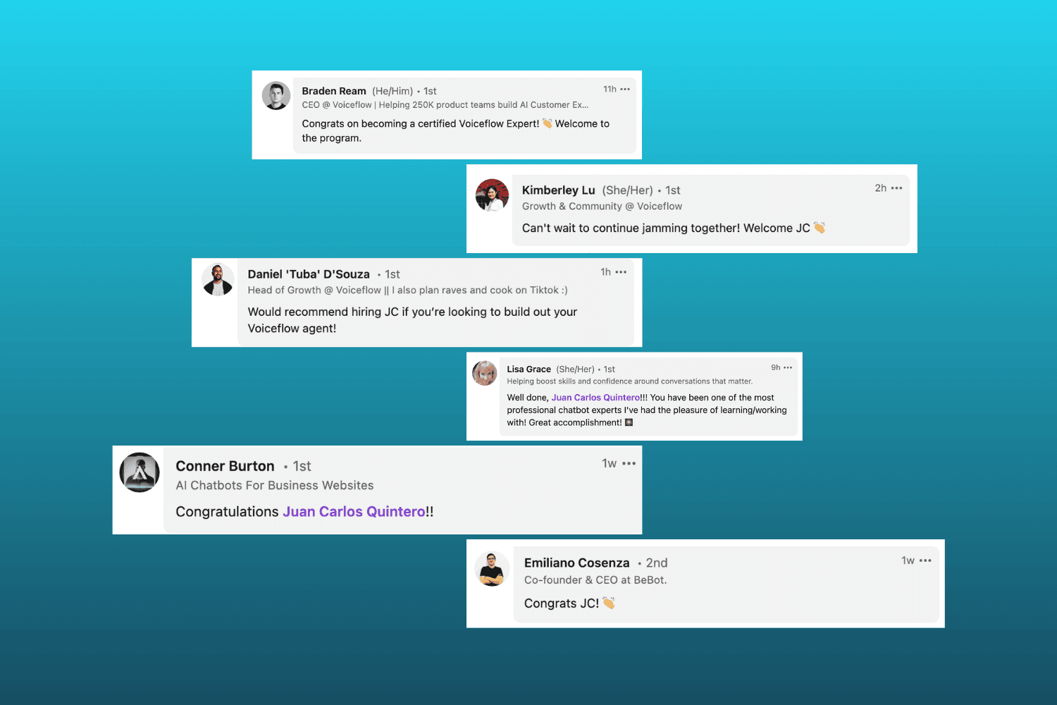feedback about joining voiceflow expert program